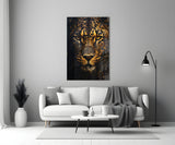 Leopard Glass Wall Art