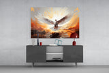 Pigeon Glass Wall Art