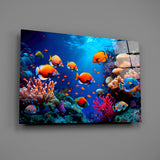 Ocean Life Glass Wall Art