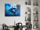 Shark Glass Wall Art