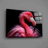 Flamingo Glass Wall Art