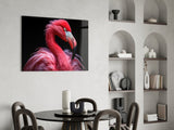 Flamingo Glass Wall Art