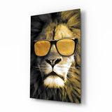 Lion Glass Wall Art