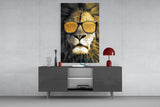 Lion Glass Wall Art