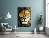 Lion Glass Wall Art