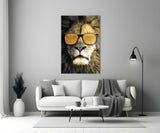 Lion Glass Wall Art