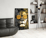 Lion Glass Wall Art