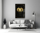 Aries Glass Wall Art