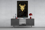 Taurus Glass Wall Art