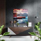 Boats  Brushed Aluminium Dibond Wall Art