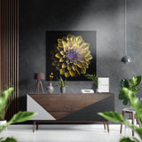 Flower Brushed Aluminium Dibond Wall Art