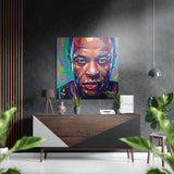 Arte de pared Dibond de aluminio cepillado Dr. Dre