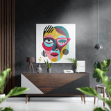 Picasso Style Brushed Aluminium Dibond Wall Art