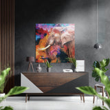 Elephant Brushed Aluminium Dibond Wall Art