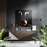 Taurus Brushed Aluminium Dibond Wall Art