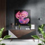 Dance of Pink Brushed Aluminium Dibond Wall Art