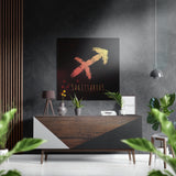 Sagittarius Brushed Aluminium Dibond Wall Art