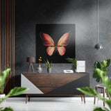 Butterfly Brushed Aluminium Dibond Wall Art