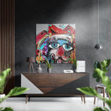 Picasso Style Brushed Aluminium Dibond Wall Art