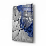Arte de pared de vidrio de Mármol azul