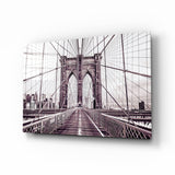 Brooklyn Brücke Glasbild