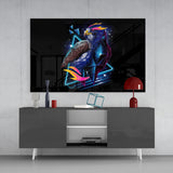 Diamond Hawk Glass Wall Art