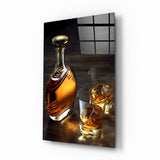 Arte de pared de vidrio de Whisky