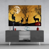 Deers Glass Wall Art