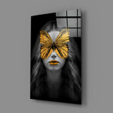 Butterfly Eyes Glass Wall Art