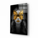 Butterfly Eyes Glass Wall Art