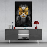 Butterfly Eyes Glass Wall Art