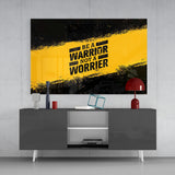 Be a Warrior Glass Wall Art