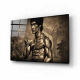 Bruce Lee Glass Wall Art