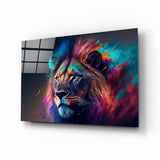 Nobility of the Lion Glass Wall Art || Designer's Collection