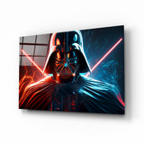 Arte della parete di vetro Darth Vader || Collezione di designer