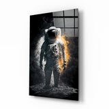 Astronaut || Designer -Sammlung Glasbild