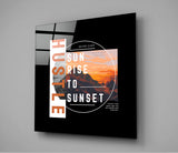 From Sunrise To Sunset Glass Wall Art