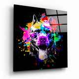 Pitbull Glass Wall Art