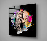 Elephant Glass Wall Art