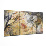 Autumn Trees Glass Wall Art