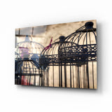 Birdcage Glass Wall Art