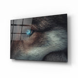 Arte de pared de vidrio de Ojo de lobo