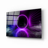 Neon Lights Glass Wall Art