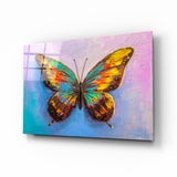 Arte della parete di vetro La farfalla