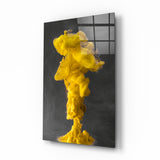 Yellow Smoke Glass Wall Art