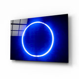 Blue Ring Glass Wall Art