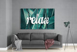 Relax 4 Pieces Mega Glass Wall Art (150x92 cm)