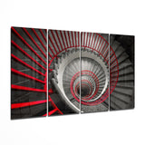 Escaliers en spirale Art mural en verre Mega 4 pièces (150x92 cm)