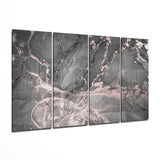 Marble 4 Pieces Mega Glass Wall Art (150x92 cm)