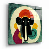 Wassily's Elephant Glass Wall Art || Designer's Collection